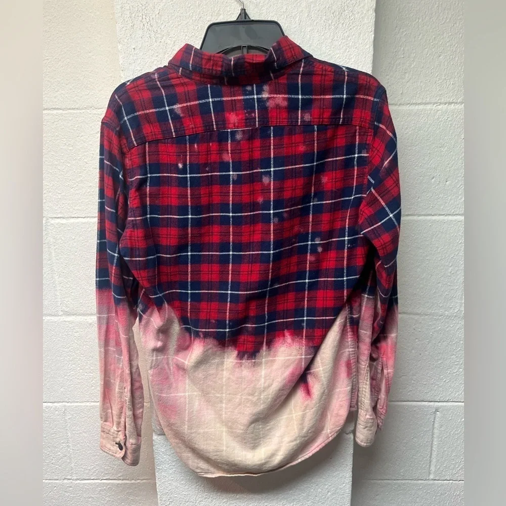 J.Crew Red and Navy Plaid Shirt